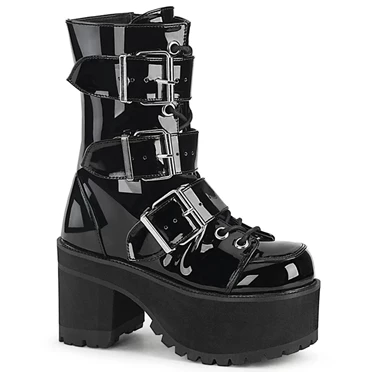 Demonia Ranger-308 Ankelstøvler Dame Sort | 24960DK
